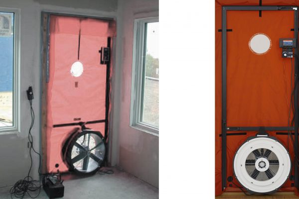 Blower door test
