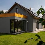 Largo85+garaz+podkrovie+ZZ (1) Montovaný dom na kľúč - Largo 85 s garážou, podkrovím a zimnou záhradou