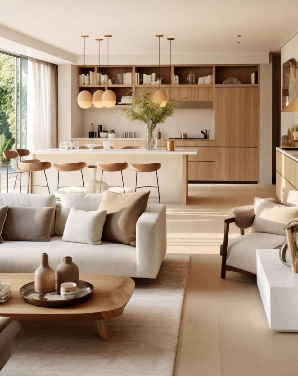 Bungalov 119 interiér domu WabiSabi